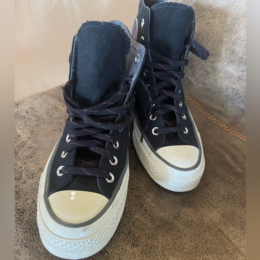 Converse Chuck 70 “Color Fade” Black/Cyber Grey/Deep Sleep High-Top Sneakers - Picture 11 of 12